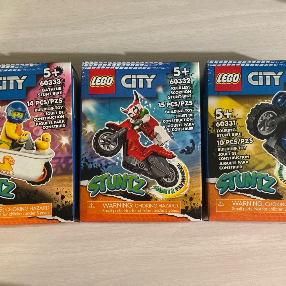 LEGO City Stuntz Assorted Bikes Set of 3
